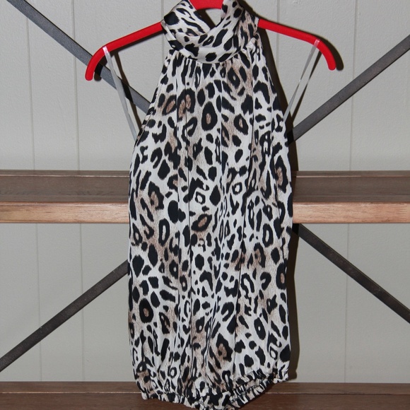 Leopard print halter top - Picture 1 of 4